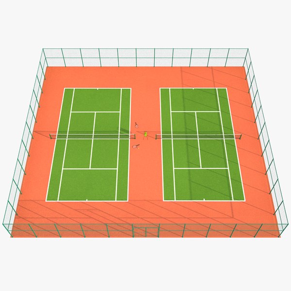 3D Tennis Court 05 model