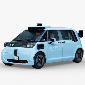 Self Driving Car Waymo Ojai Zeekr RT Robotic Taxi PBR