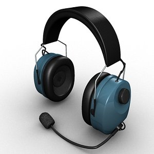 3d headset microphone model