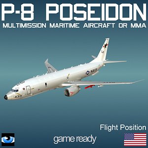 3d p-8 poseidon flight position model
