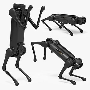 3D Robotic Dog Backflip Animated Rigged for Maya