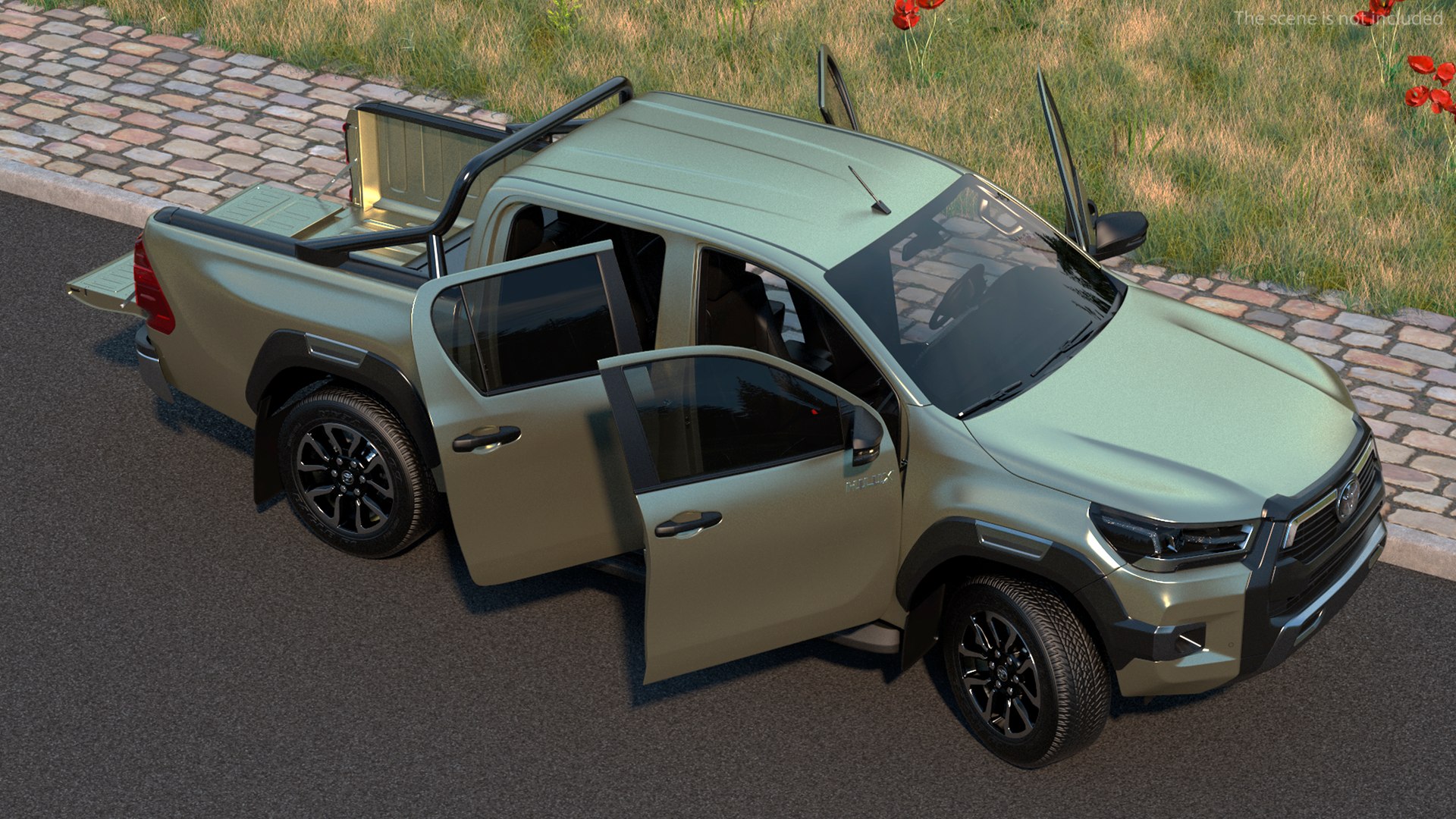Toyota Hilux 2022 Rigged 3D model https://p.turbosquid.com/ts-thumb/Pb/KRWqUa/Fa/toyotahilux2022riggedvray3dmodel004/jpg/1660635948/1920x1080/fit_q87/6d2ead6ae3c6282e33e2768acf1c1bfb14257d44/toyotahilux2022riggedvray3dmodel004.jpg