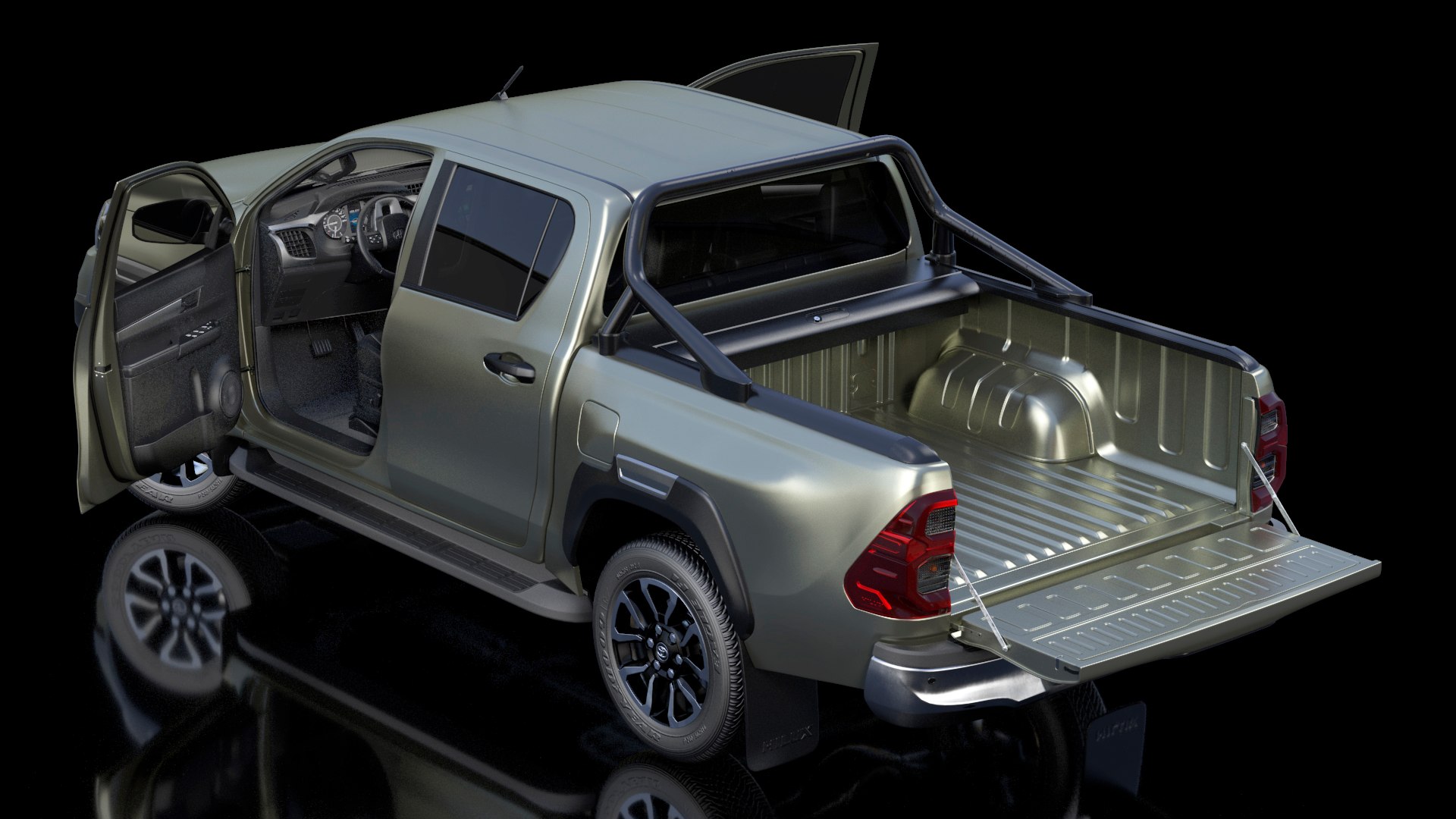 Toyota Hilux 2022 Rigged 3D model https://p.turbosquid.com/ts-thumb/Pb/KRWqUa/lg/toyotahilux2022riggedvray3dmodel002/jpg/1660635938/1920x1080/fit_q87/a87404bca661e9351612819fa037dae144210c32/toyotahilux2022riggedvray3dmodel002.jpg