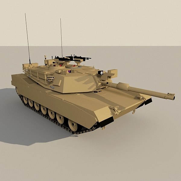 modelo 3d Abrams modelo bajo poli-base - TurboSquid 692209