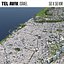 Tel Aviv Israel 50x50km City Map