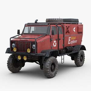 3D Explorer Monster Truck Concept model