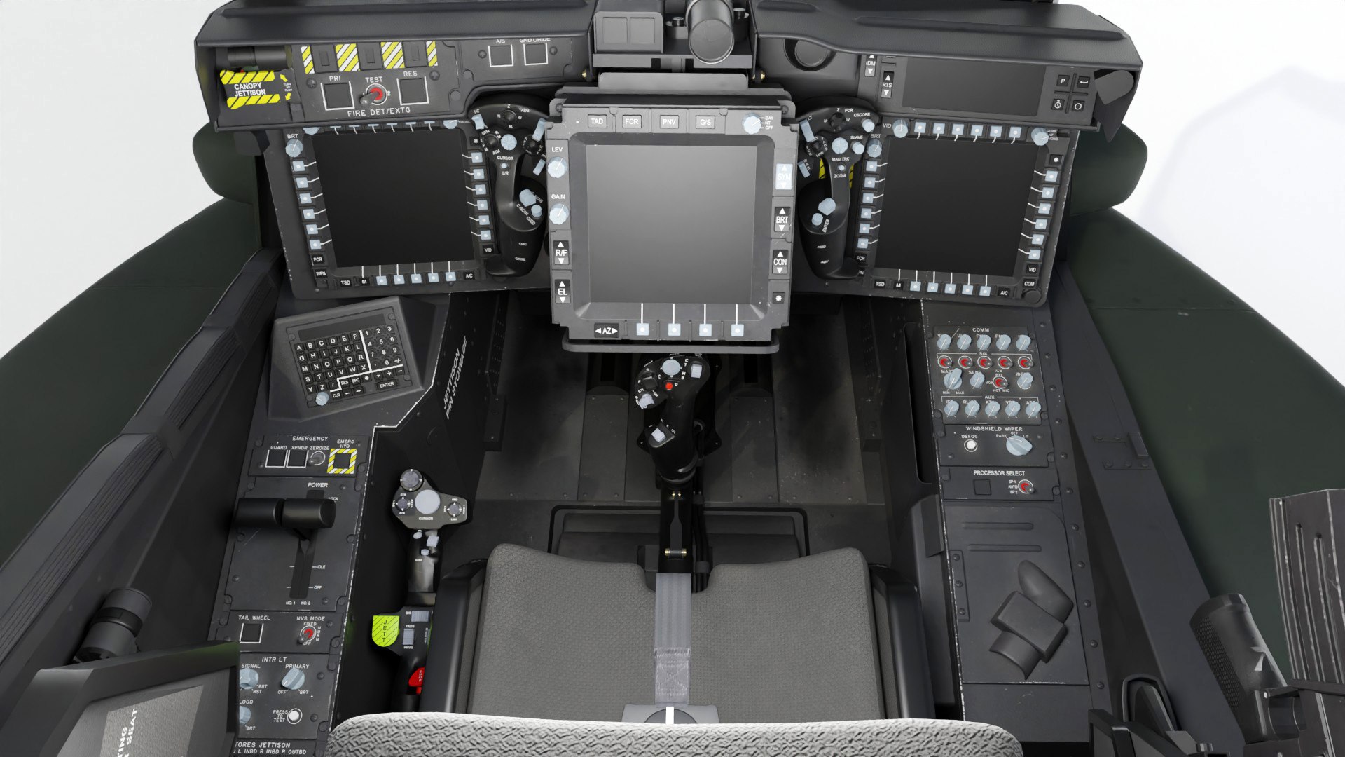 3D Boeing AH-64D Apache Cockpit High Detail Model - TurboSquid 1976731