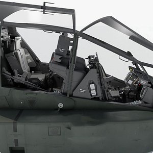 Boeing AH-64D Apache Cockpit High Detail