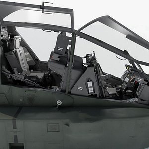 Boeing AH-64D Apache Cockpit High Detail