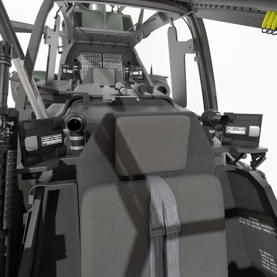 3D Boeing AH-64D Apache Cockpit High Detail model - TurboSquid 1976731