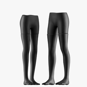 3D Rigged Male and Female Legs