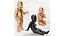 Black and Gold Baby Mannequin 4 pose