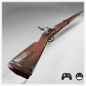 Springfield Model 1812 Rifle 3D model