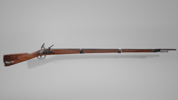 modelo 3d Springfield Model 1812 Rifle - TurboSquid 1920557