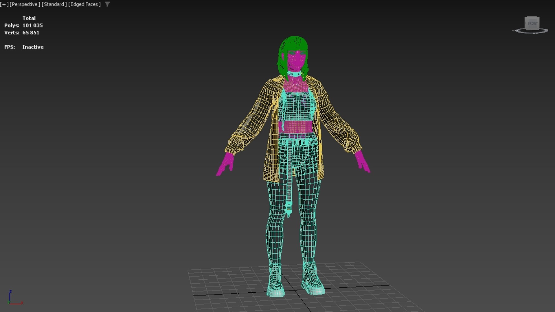 3D Casual Girl Low-poly 3D Model Model - TurboSquid 2387037