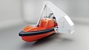 Rescue Boat with Davit Crane