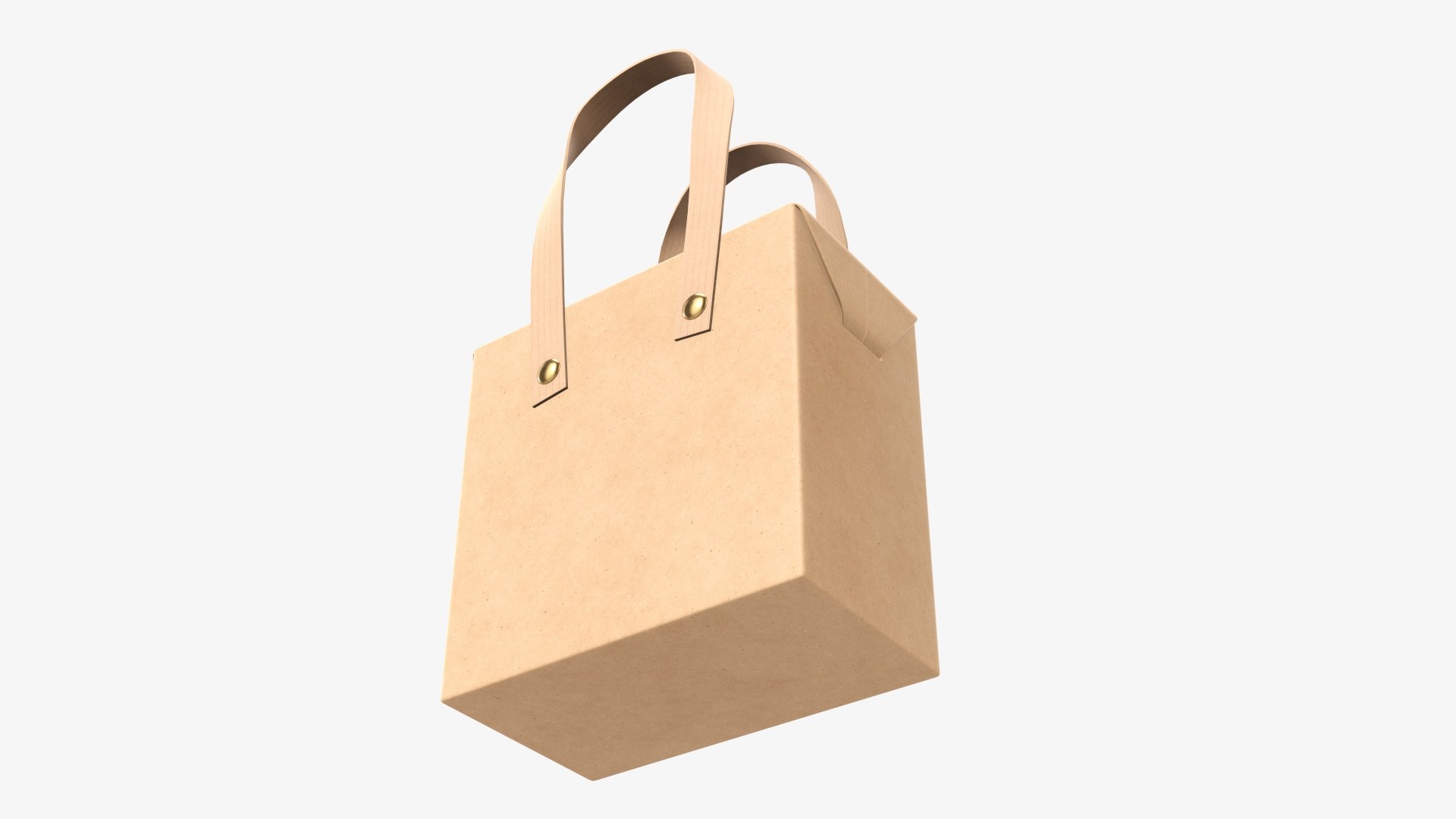 3D paper box handle model - TurboSquid 1698175