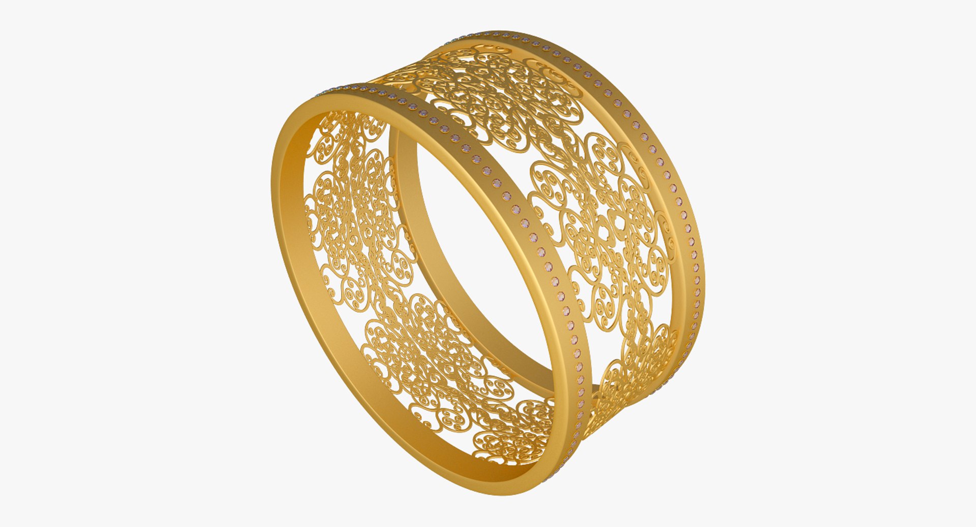 3D Diamond Bangle Model - TurboSquid 1208139