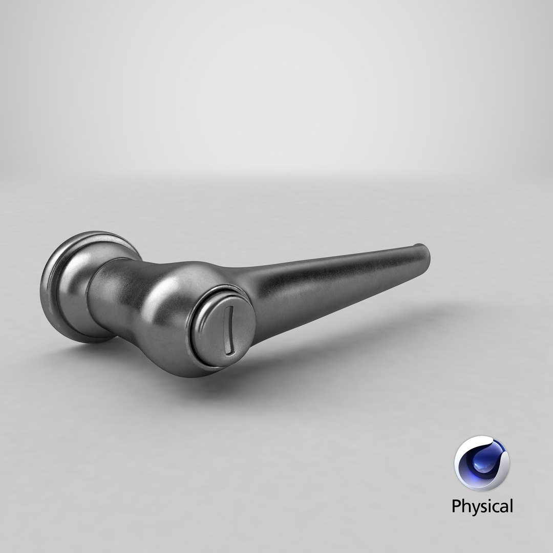 3D Retro Car Door Handle V1 model TurboSquid 2032445