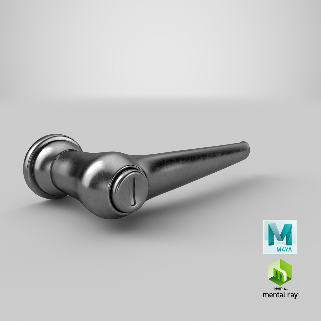 3D Retro Car Door Handle V1 model - TurboSquid 2032445