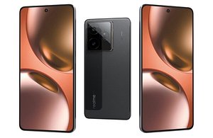 Realme GT 7 india Black Low Poly 3D