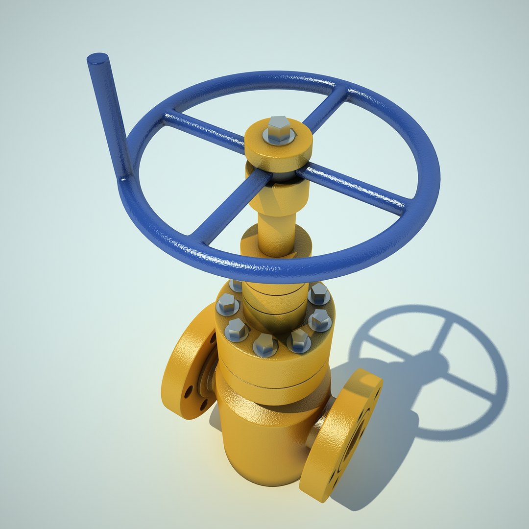 3d gate pipe model