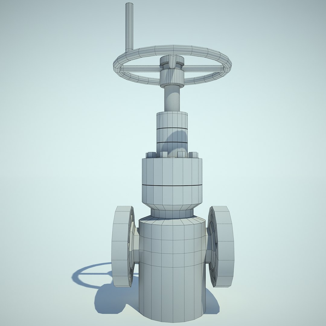3d gate pipe model