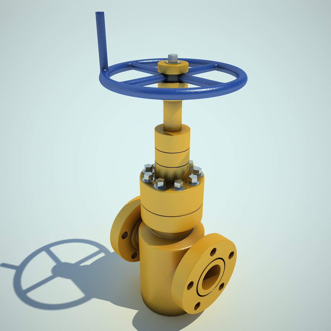3d gate pipe model