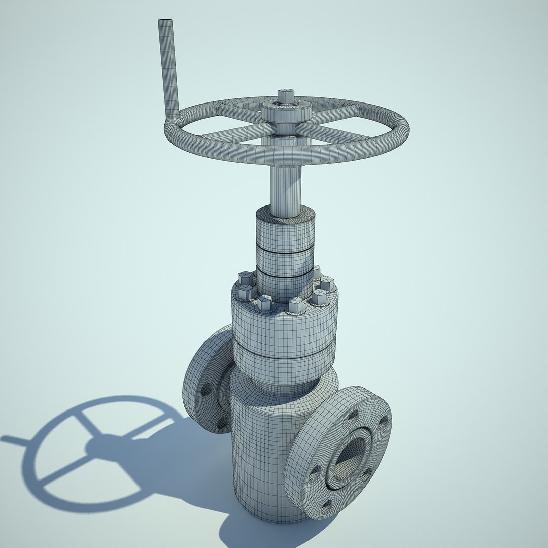 3d gate pipe model