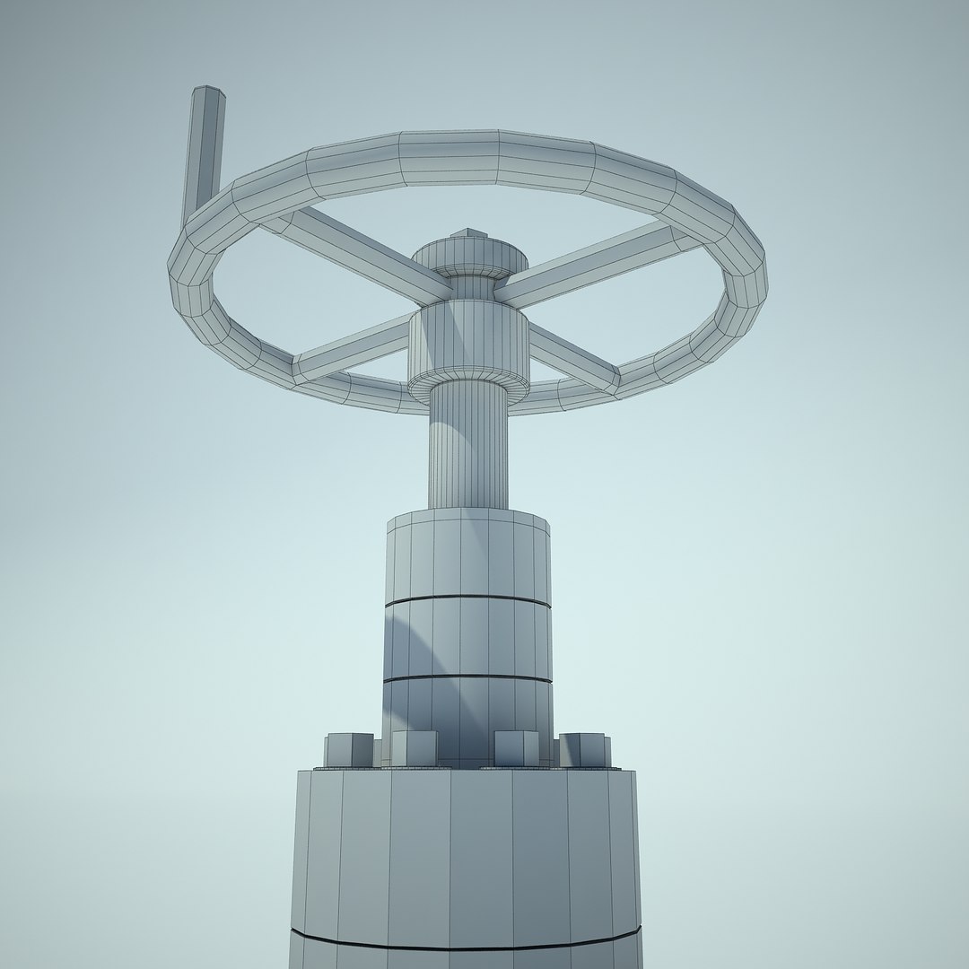 3d gate pipe model