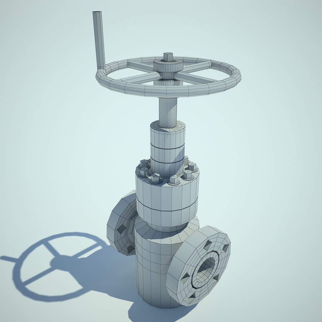 3d gate pipe model