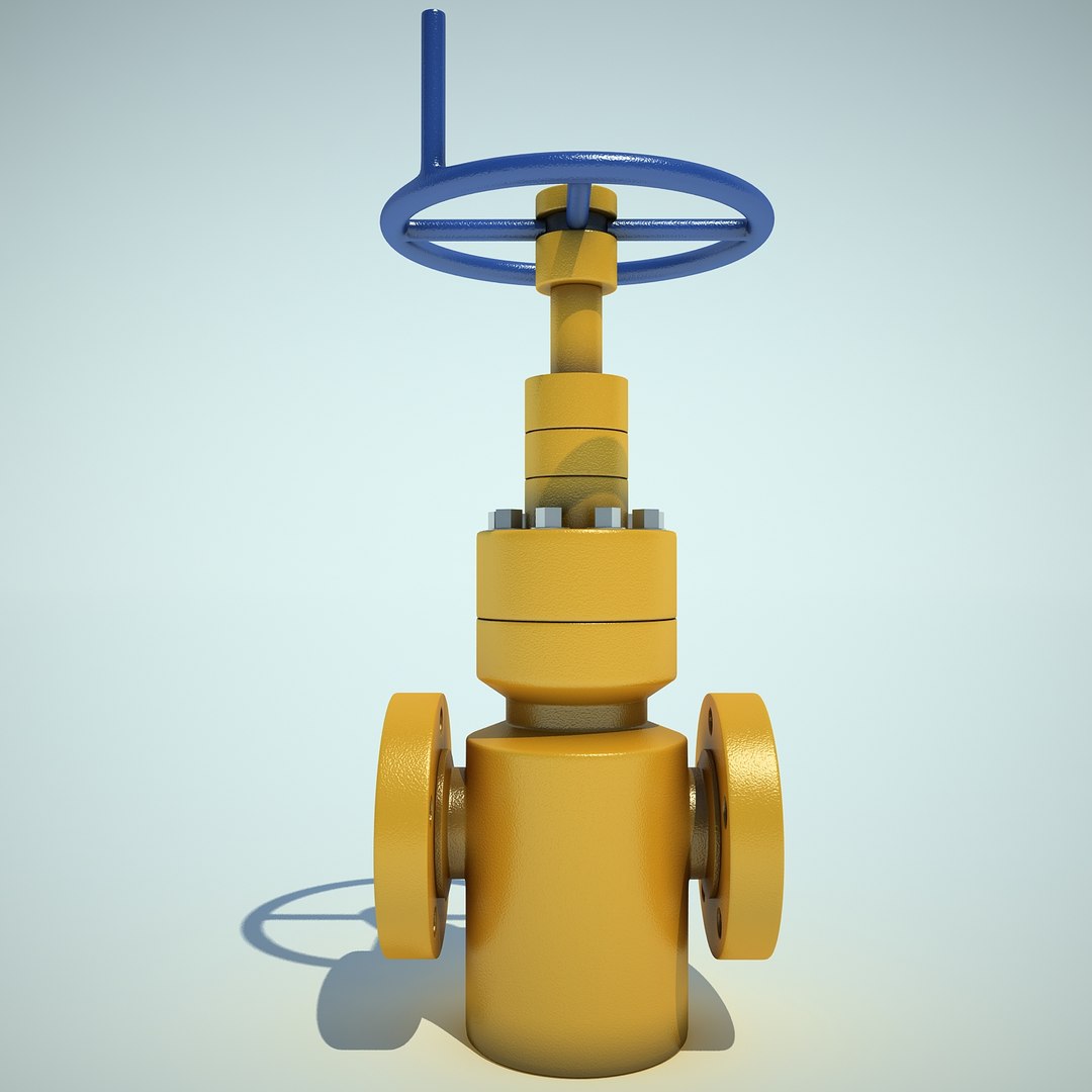 3d gate pipe model
