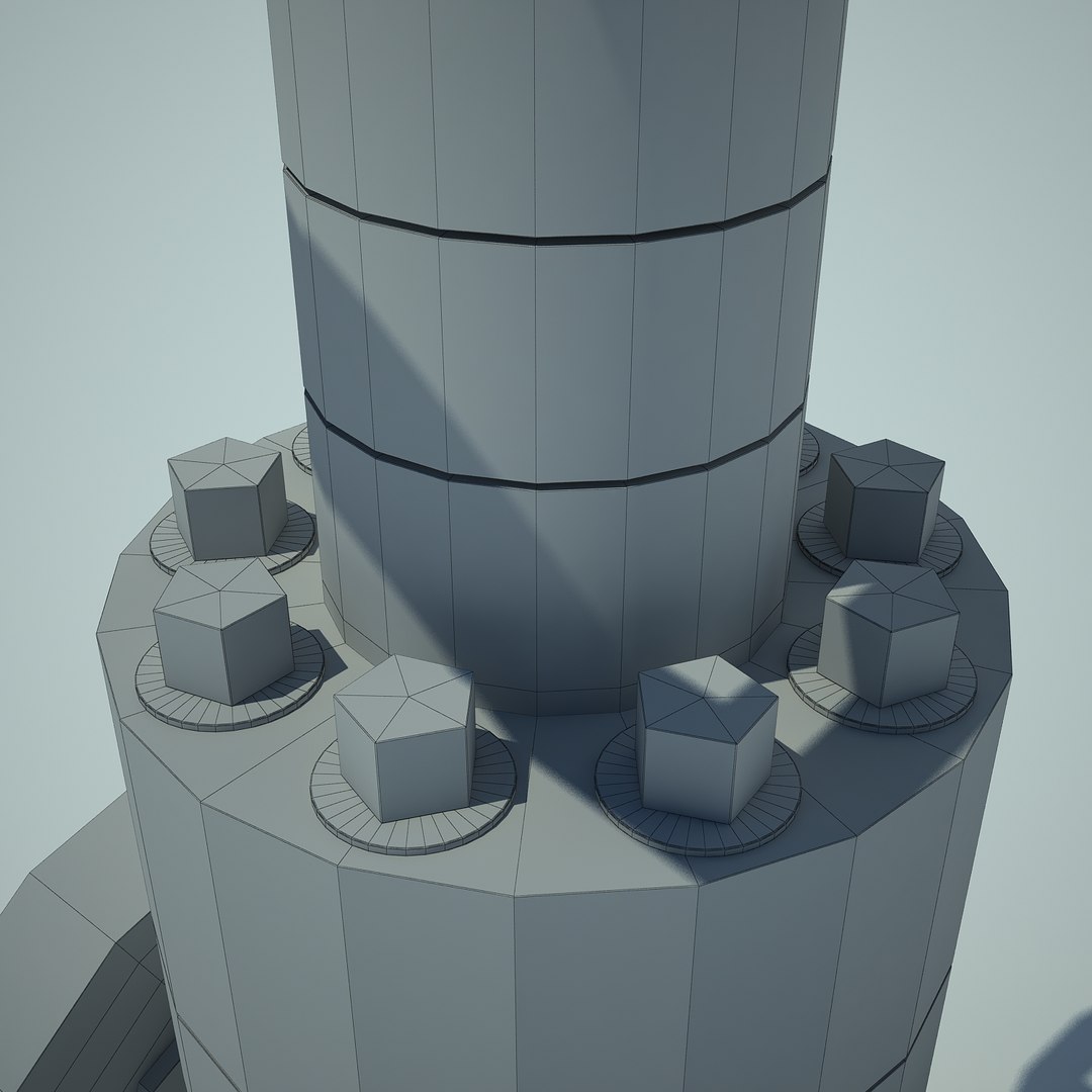 3d gate pipe model