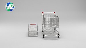 3D panier roulettes