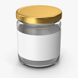 3D Glass Jar model