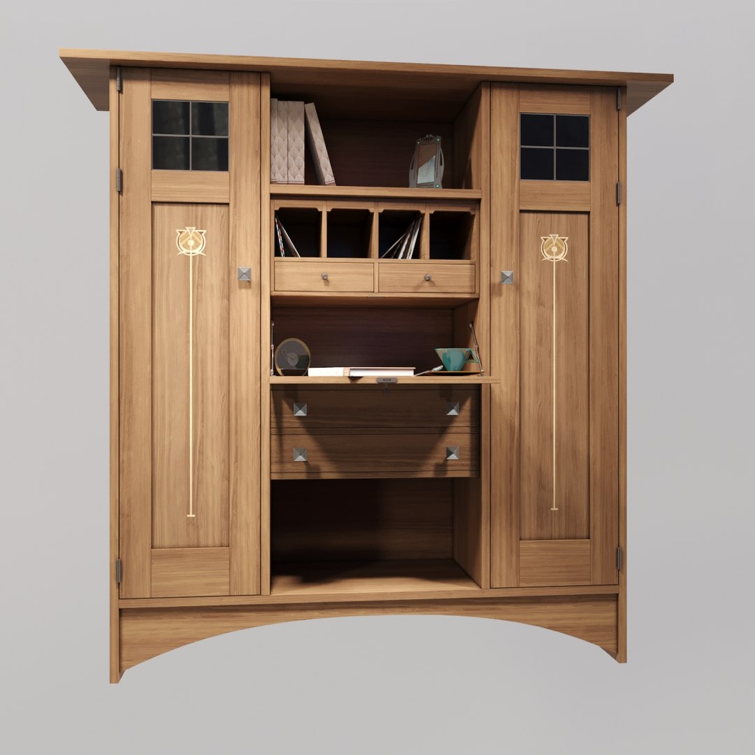3D art craft bookcase - TurboSquid 1311526