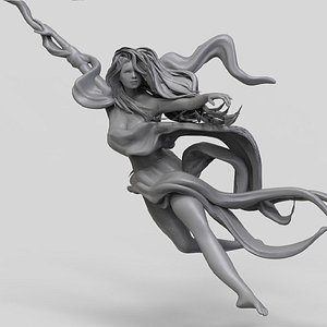 pole dance woman 3D model
