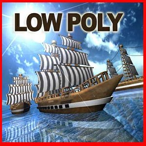 Galeon Low Poly