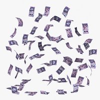 Scotland 20 Pounds Falling Notes Flow