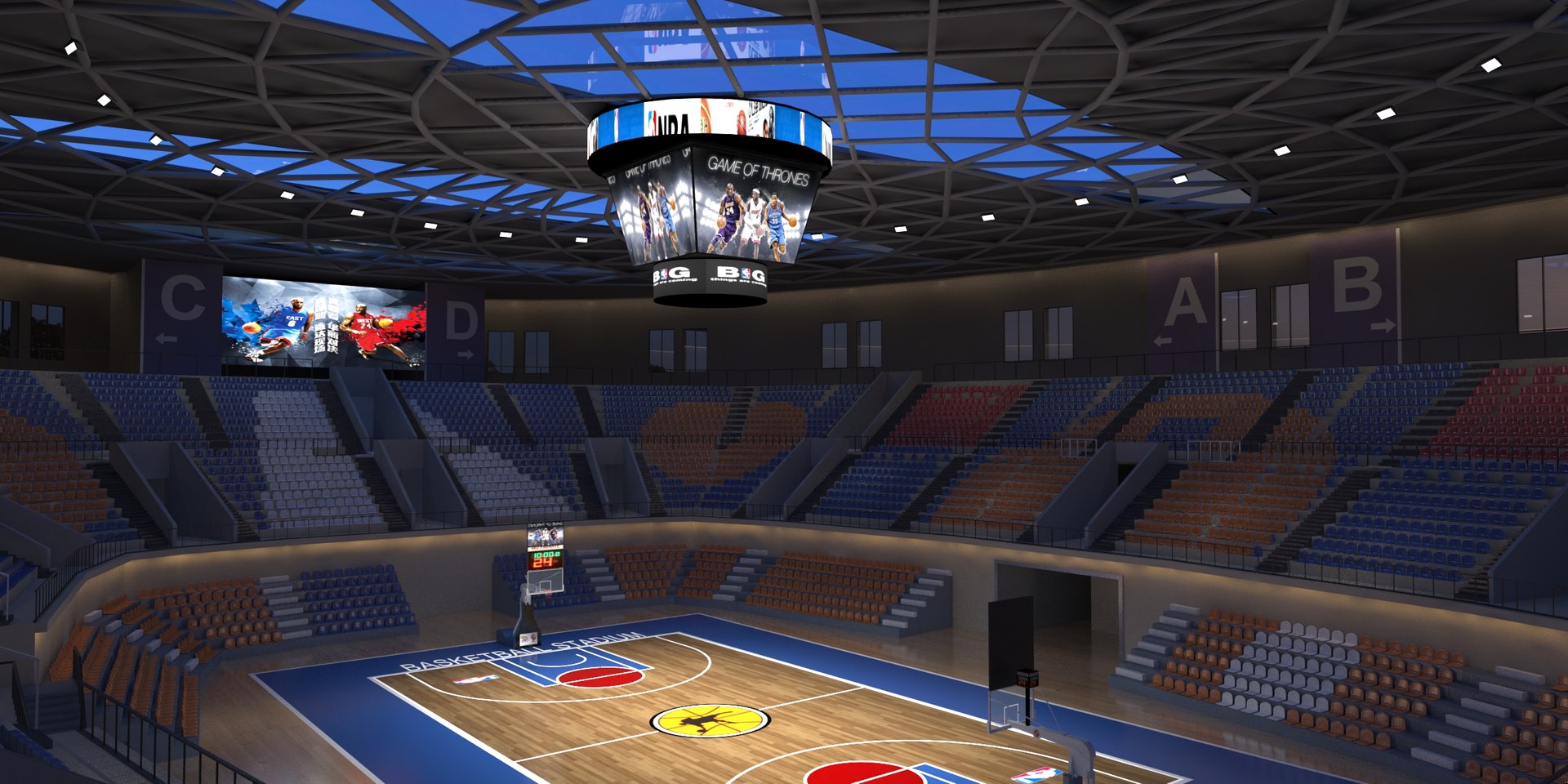 Basketball Arena 3D Model - TurboSquid 2393259