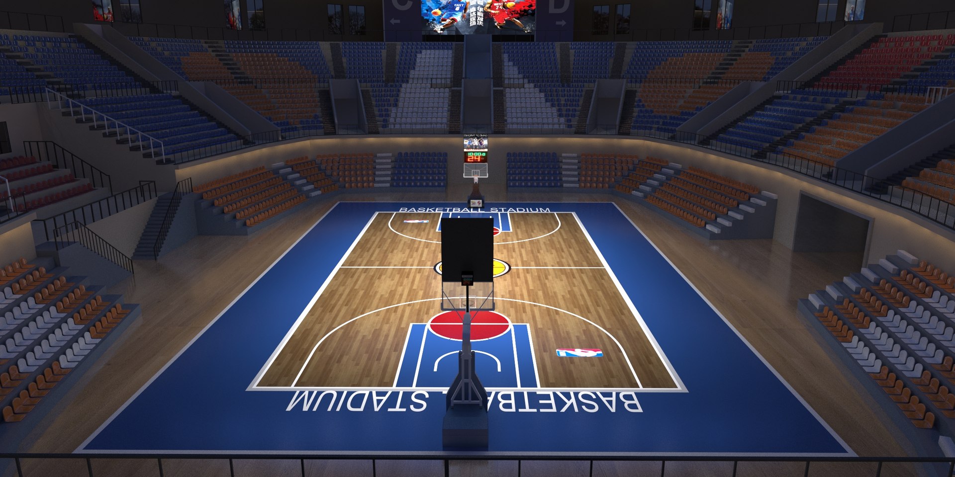 Basketball Arena 3D Model - TurboSquid 2393259