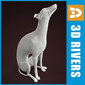 3ds porcelain dogs