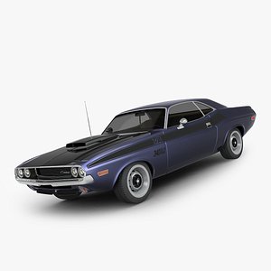 dodge challenger ta 1970 3d max