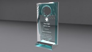 award glass 3d ma