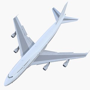 3D boeing 747-300 generic rigged