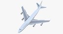 Boeing 747-300 Generic Rigged 3D Model