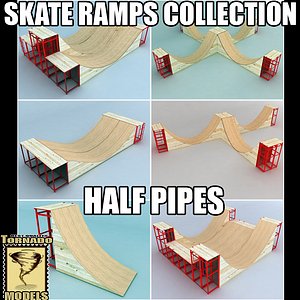 Skate ramps - Half Pipes
