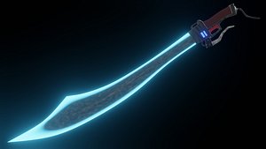 3D Sci-Fi Extendable Dao Sword