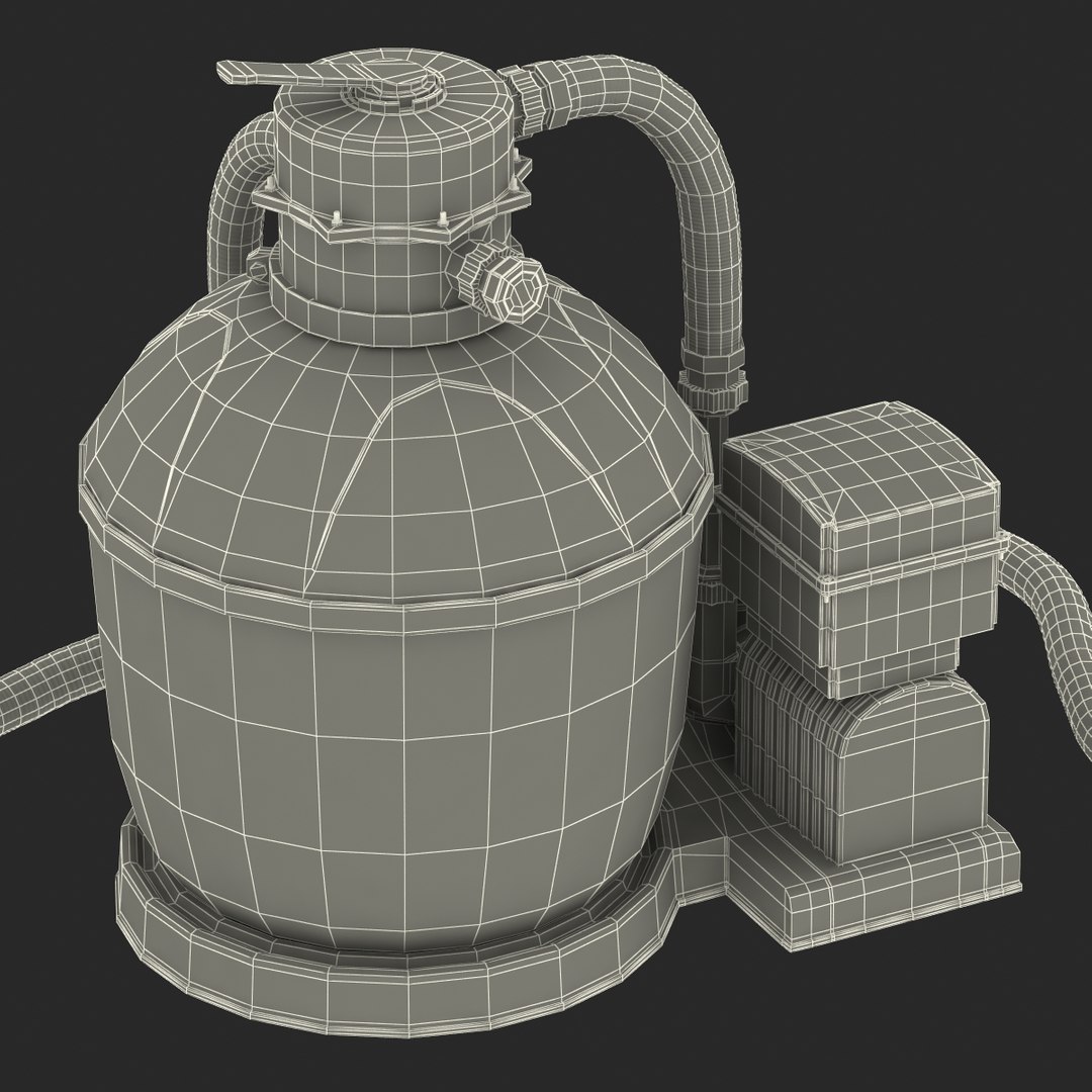 3d Model Swimming Pool Water Filter