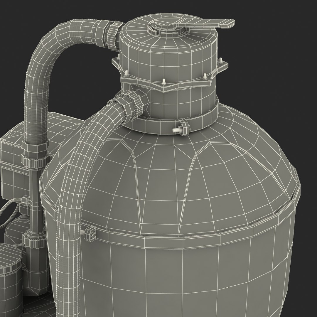 3d Model Swimming Pool Water Filter